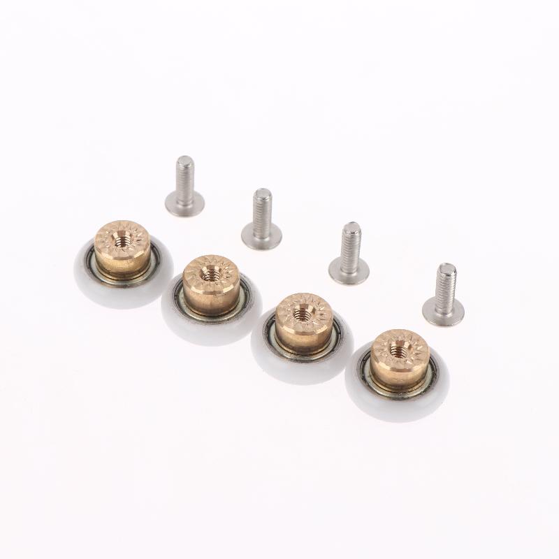 4 Pcs/lot Shower Door Rollers Runners Wheels-Replacement Part Bathroom Glass Door Sliding Shower Door Roller Dia 20/23/25/27mm