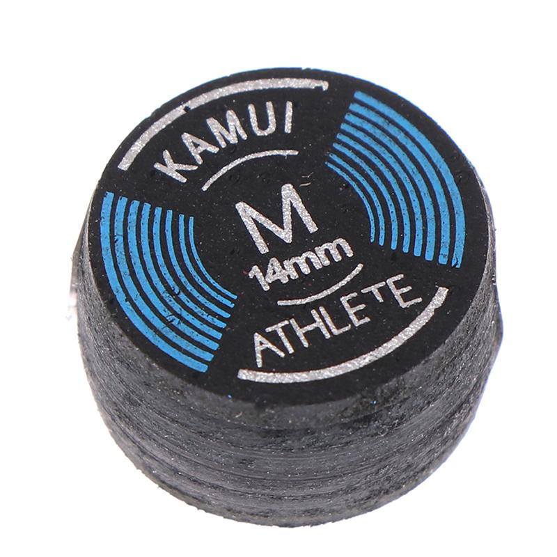 *Hot Sale.14MM S/M/H 1Pc Cue Tip Quality Pool Billiard Leather Cue Tip Nine-Ball Cue Head Snooker Cue Tip Hard Soft Head