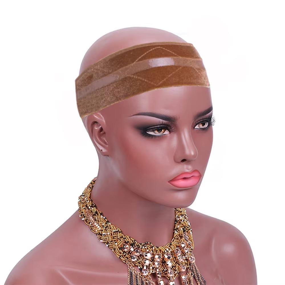 Comfortable Velvet Wig Fixing Strap Silicone Anti-slip Wig Edge Strap For Lace Frontal Wigs