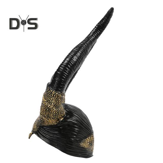 Halloweenský kostým ďábelské rohy Černý latex s dlouhými rohy Ženy Dospělí Horn čelenka pro cosplay Halloweenský kostým