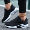 New Women's Flying Woven Air Cushion Sneakers Women's Fashion Soft-soled Thick-soled Breathable Lightweight Versatile Mountaineering Casual Shoes