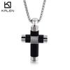 3 Color Cross Pendant 316L Stainless Steel Men's Unique Hip Hop Necklace Party Jewelry