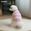 Pet clothing autumn and winter water ripple half-edge fleece pullover knitted sweater two legs three-dimensional embroidery warm dog sweater