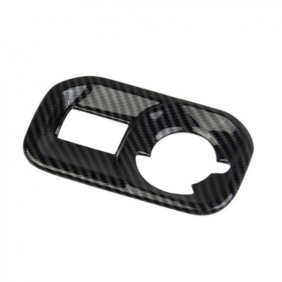 Carbon Fiber Style Headlight Switch Button Panel Trim For Dodge Ram -2025