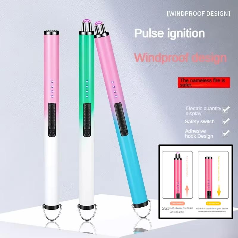5-Pack Electric Windproof Lighter, Kitchen Fire Stick, Smoke Accessories,Flameless USB Rechargeable Lightweight Lighter 2025 New
