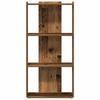 Bookshelf with 3 Shelves Rustic Wood Effect 60 x 30 x 120 cm Engineered Wood