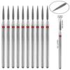10PCS Diamond Nail Drill Bit Set Electric Milling Cutters For Manicure Rotary Burr Cuticle Clean Manicure Drill Accessories