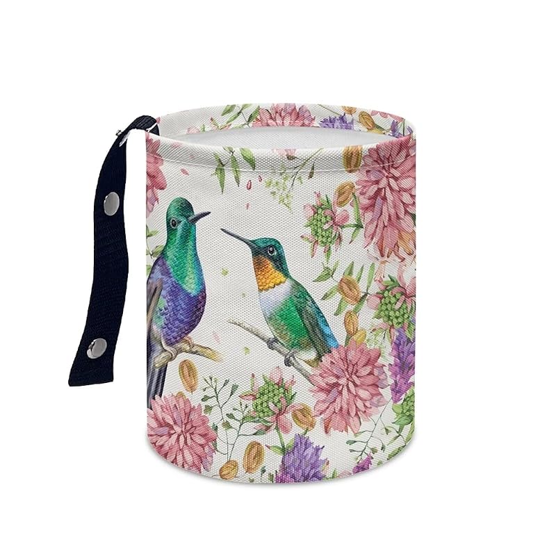 Daisy Cute Collapsible Portable Trash Can for Car Front Seat, Back Seat, Floor, Headrest Rubbish Bin