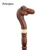Camel Brown Wooden Fashion Walking Stick Decorative Vampire Cospaly Party Wood Walking Cane Halloween Mace Wand Crosier 94cm