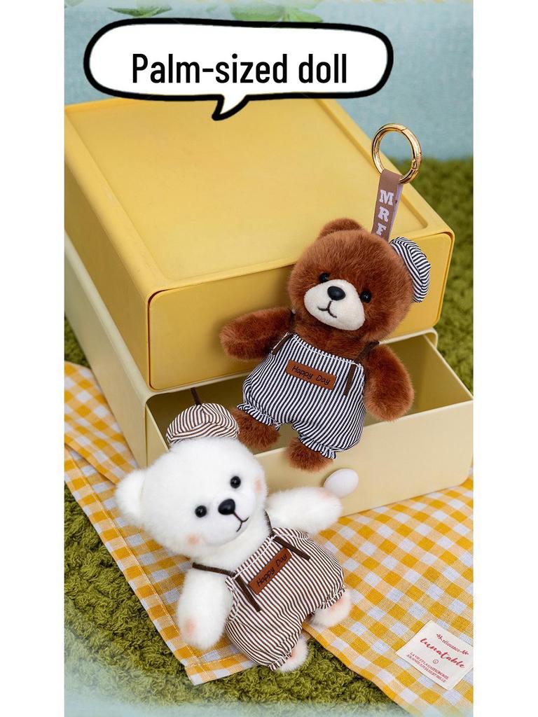 2026 Painter Bear Plush Keychain - Cute Mini Bear Pendant Toy Gift