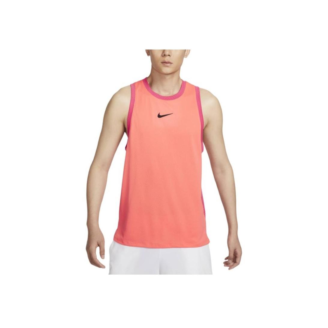 

Nike Теннисный тренировочный жилет Colorblock Comfort Crew Neck для мужчин, топы светло-дикого-мангового-желтого цвета FQ2028-643 XXL