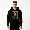 Men's Vintage Music Album Print Pullover Hoodie Casual Long Sleeve Streetwear Hooded Sweatshirt