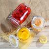 New 500/750/1000ml Glass Sealed Bottle Airtight Lid Food Preservation Storage Container Transparent Food Pickle Jar Jam