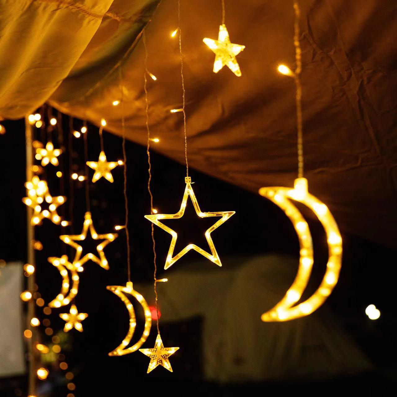 

Starry LED String Lights - Moon and Star Room Decoration 3.5m Plug-in Enhanced
