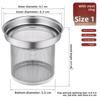Stainless Steel Tea Strainer Reusable Filter Replacement Tea Infuser Multifunction Extra Fine Mesh Tea Strainer