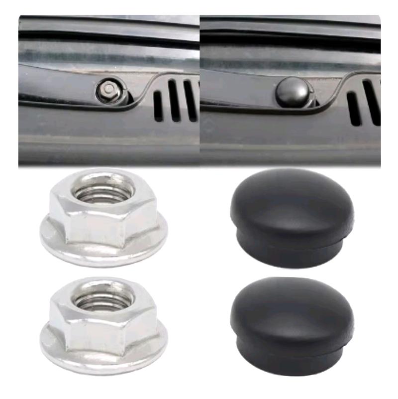 Pour Transporter T5 T4 Multivan Vanagon Voiture Bras d'essuie-glace avant Capuchon d'écrou Boulon Vis Cache 1991 - 2013 2014 2015 2016 2017 2018