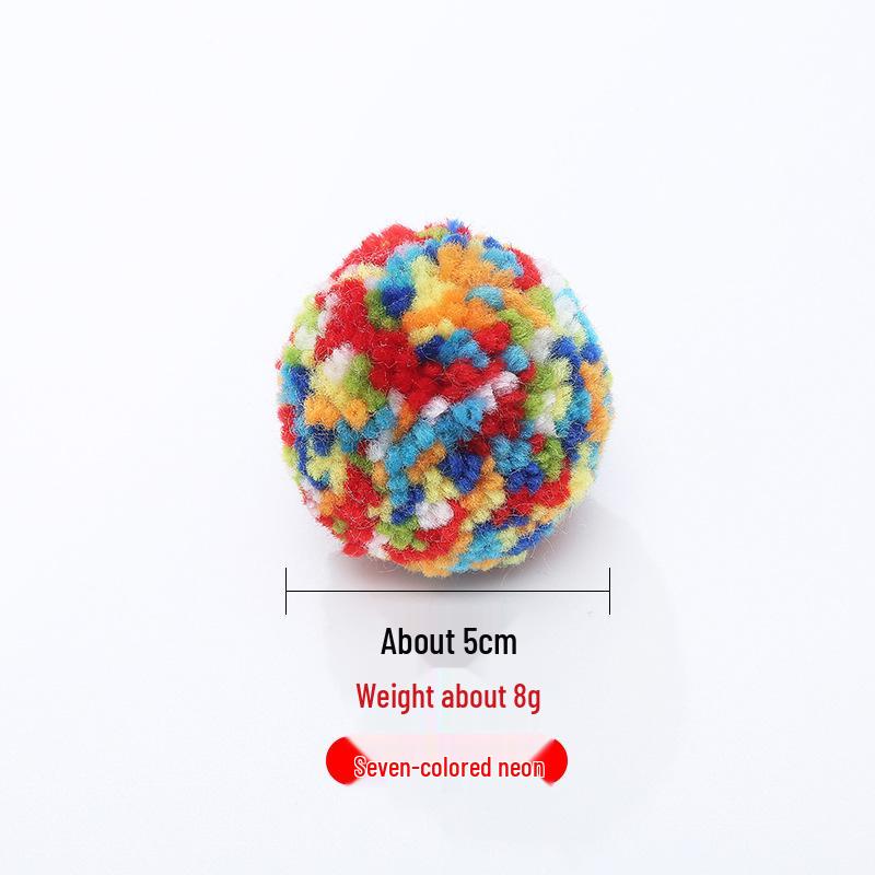 Colorful Plush Bite-Resistant Cat Toys - Interactive Self-Play Boredom Relief