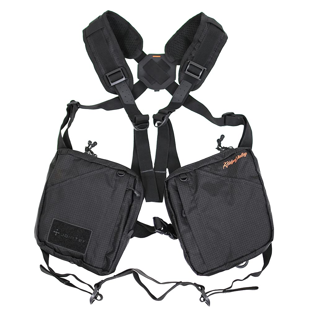 

Jointer Ridge Valley Vest Fishing Wearable Wearable Fishing Smartphone Chest Holster Adjustable Tactical Vest for Men [Black] Bag, Backpack, Bag,
