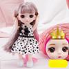 17 CM Mini Mobile 13 Bambole Snodate Ragazze Giocattolo 3D Grandi Occhi BJD Principessa Abiti Completi Collezione di Abiti Per Bambini Regalo bambola