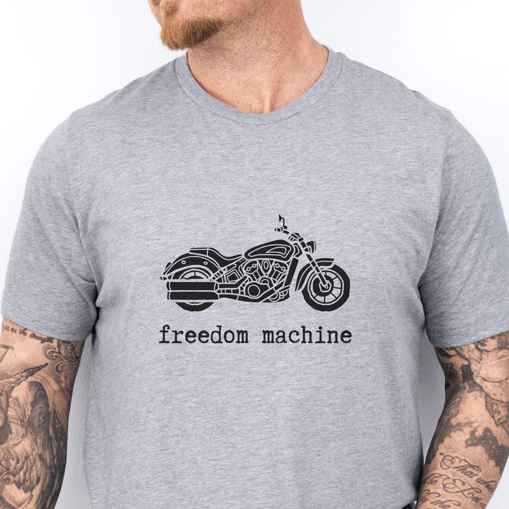 Freedom Machine Biker T-Shirt, Motorcycle Rider Gift XXXXL