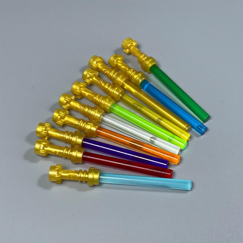 MOC Space Wars Light Saber Weapon Sword Lightsabered Parts Accessories Building Blocks Toys for Children Kids Gifts