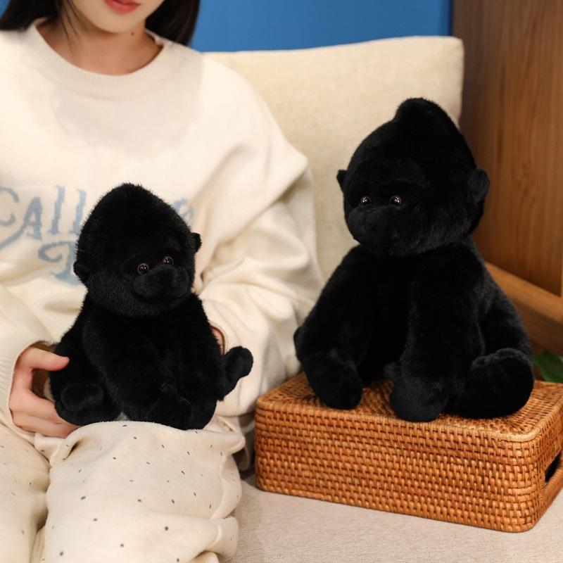 Χαριτωμένη κούκλα χιμπατζή προσομοίωσης, βελούδινο παιχνίδι, ζωολογικός κήπος, κούκλα μικρού πιθήκου, παιδική συντροφιά, καταπραϋντική κουρέλα