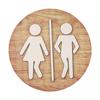 Bathroom Wooden Sign Bathroom Creative Toilet Wall Sign Door Decoration