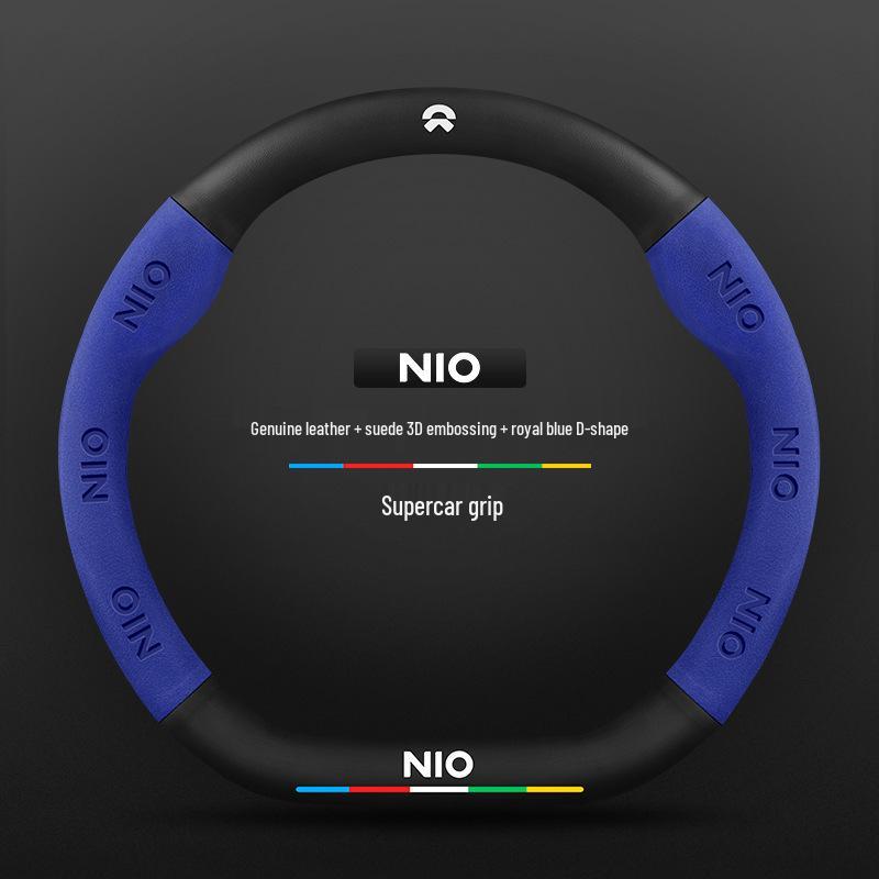 Nio EC6/ES6/ES8/ET7 Carbon Fiber Steering Wheel Handle Cover - All-Season Universal Fit