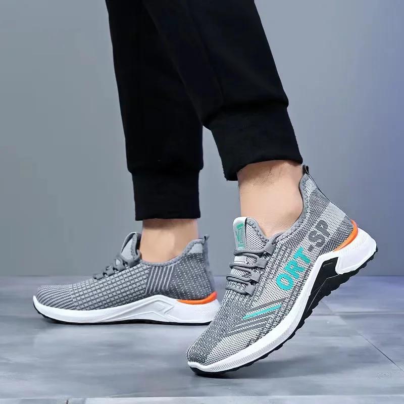 Fashion Lightweight Mens Casual Shoes Breathable Men Running Sneakers Mesh Comfortable Tennis Shoes Outdoor Jogging Sport Shoes
