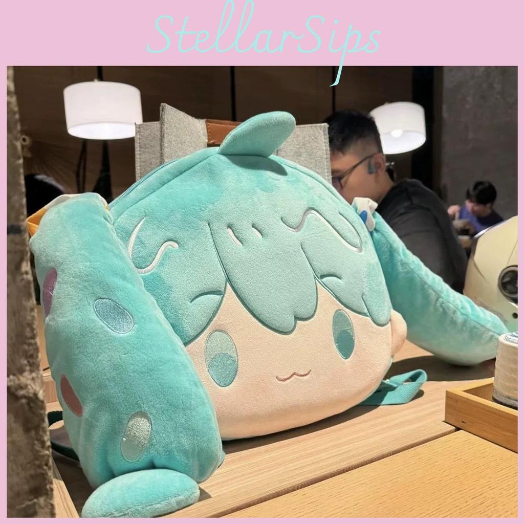 Miku Itabag Hatsune Big Face Bag Character Plush Girl Backpack Spacious Interior