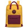 Farbblock-Rucksack mit Fronttasche und gepolsterten Schultergurten