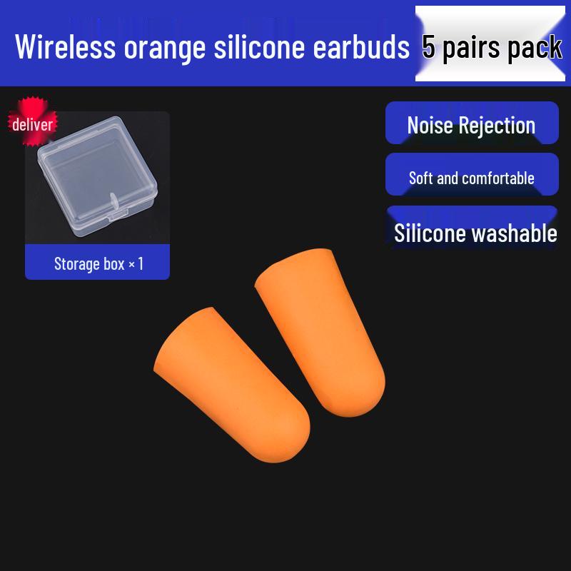 Silicone Noise-Canceling Earplugs for Industrial, Mechanical Workshops, Studying, and Sleep