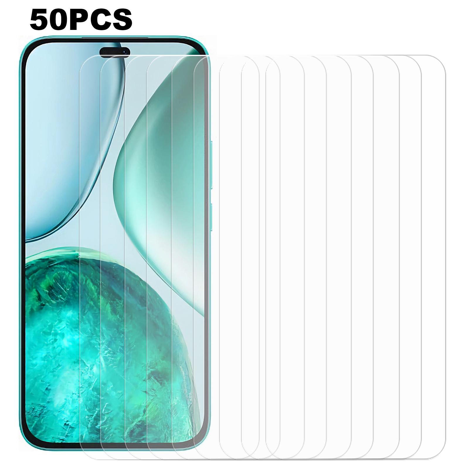

50Pcs For Honor X8c 4G Screen Protector Full Glue Tempered Glass Clear Screen Film Type A