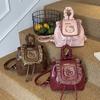Hello Kitty Pu Mini Backpack With Splicing Design For Daily Use