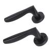 Door Lever Lock Professional Mute Pure Copper Core Elegant Stylish Door Lever Handle Lock for Bedroom Room Office Black