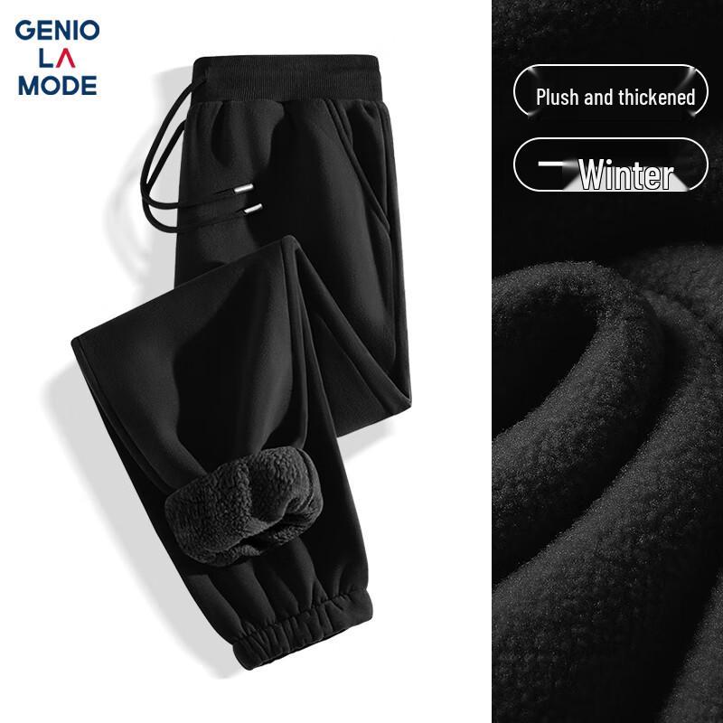 

Men s Winter Fleece-Lined Casual Jogger Pants M