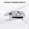 Chrome Door Handle Lock Cylinder Cap Driver Compatible with Ford Lincoln | Edge MKX Explorer 2011-2019 Handle Cover with Keyhole Replacement for