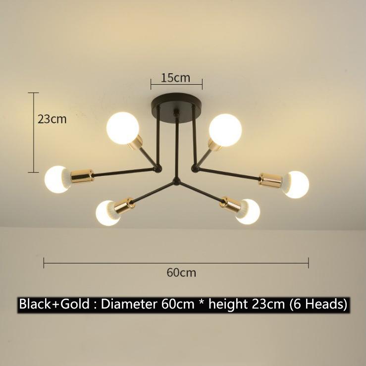 6/8 głowice LED lampa sufitowa do salonu Nordic światło kopuły oświetlenie do dekoracji domu oświetlenie naturalne żyrandol;