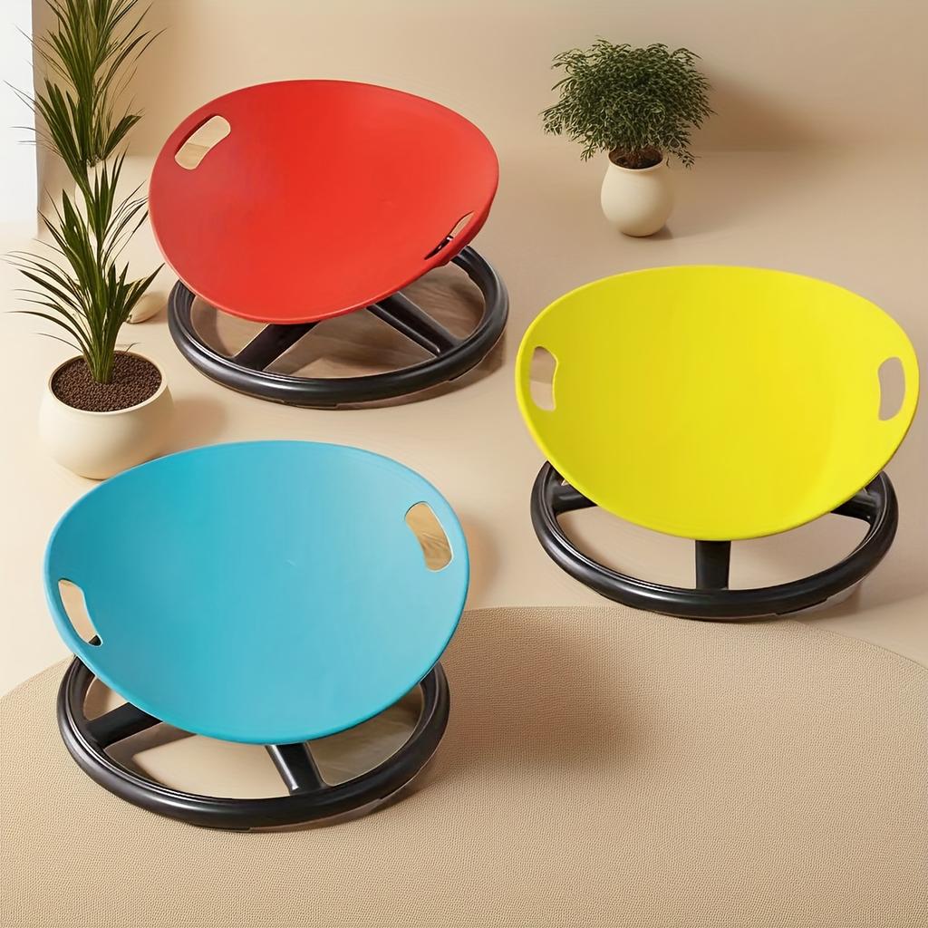 Anthropomorphic Rotating Sensory Chair Oval Shell Design -EU Rotating Sensory Chair -Non-Slip Metal Base Durable Plastic Structure