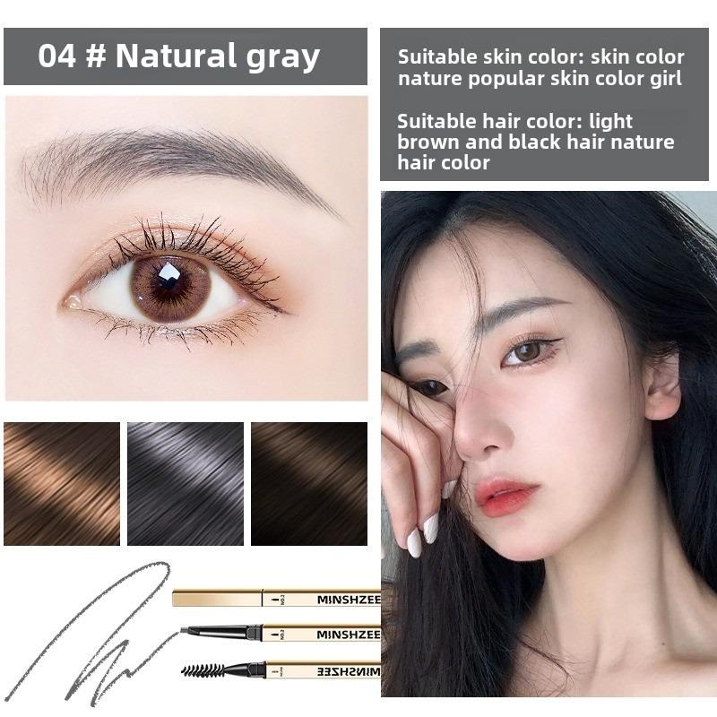 Small Gold Bar Eyebrow Pencil Extremely Fine Waterproof Sweat Lasting Non-fading Super Fine Tip