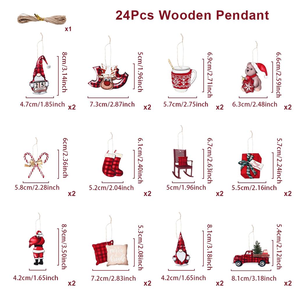 Christmas Wooden Pendant Navidad Natal Noel Tree Faceless Doll Hanging Ornament Christmas Decoration For Home 2026 New Year 2026