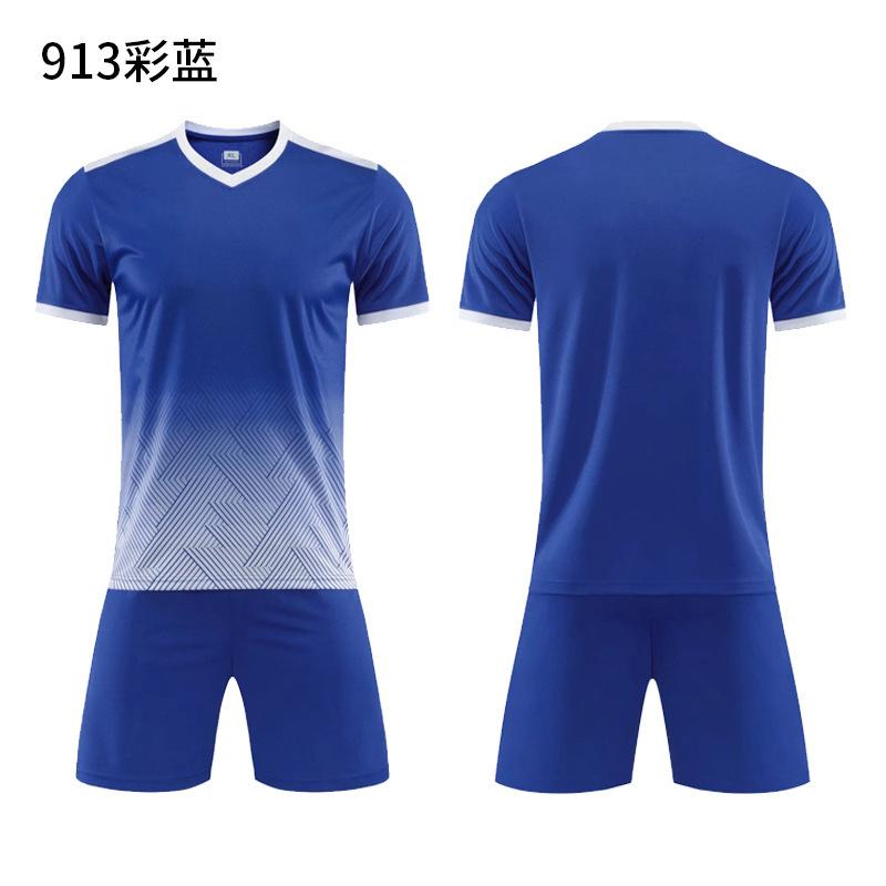 Football Jersey Sports Suit Printed Table Tennis Jersey Men'S Adult Game Training Jersey Children'S Short-Sleeved Jersey Set
