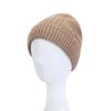 European and American new acrylic solid color light board knitted hat autumn and winter warm thickened sleeve windproof wool hat