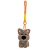 Scruffy Dog Plush Keychain - Cute Cartoon Puppy Doll, Small Stuffed Toy for Bag Decoration & Key Accessory