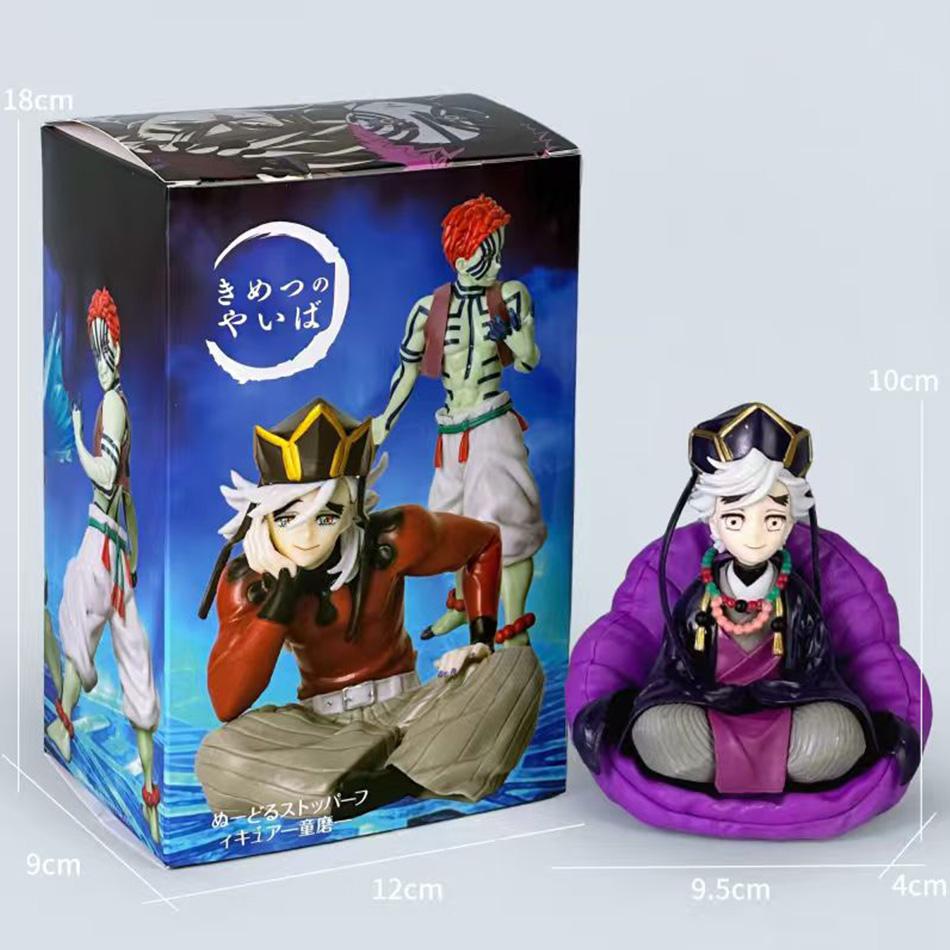 4stely Anime Demon Slayer Figure Model Juuni Kitsuki Akaza Battle Figure Doll Kimetsu No Yaiba Desktop Decoration Collection Gif