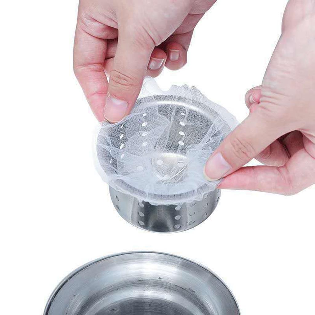100pcs Kitchen Sink Filter Screen Sewer Anti-Clogging Dregs Screen