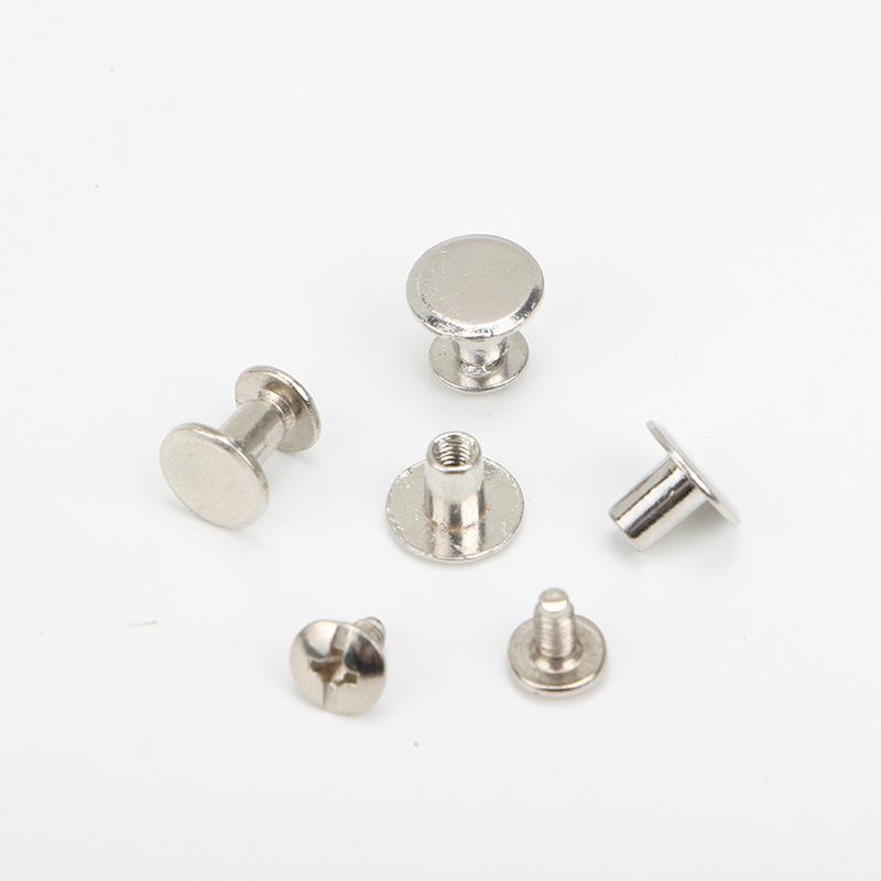 Zinklegierung Gürtelschnalle & Leder Flache Mutter Sattelzubehör