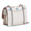 COACH Klare 22 Floral Print Fine Pebbled Leather Crossbody Shoulder Bag Small Women's Silver and Chalk Multicolor