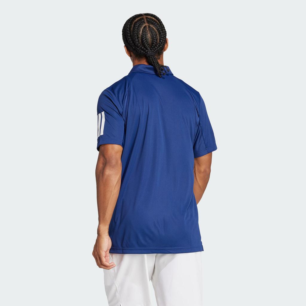 adidas Tennis3 Stripes Polo Shirt Men's Dark Blue