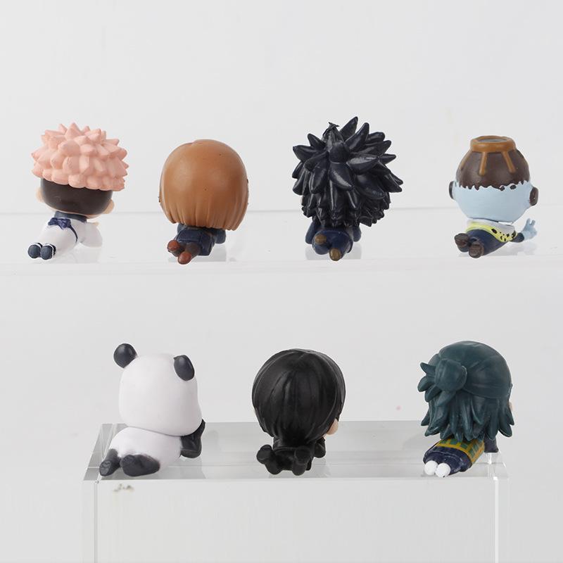7pcs/set Jujutsu Kaisen Satoru Gojo Itadori Yuji Megumi Kugisaki Sukuna Geto Suguru Anime Figure Toys Cute Doll Collection Model